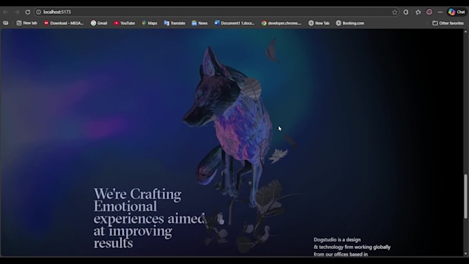 do making three js website