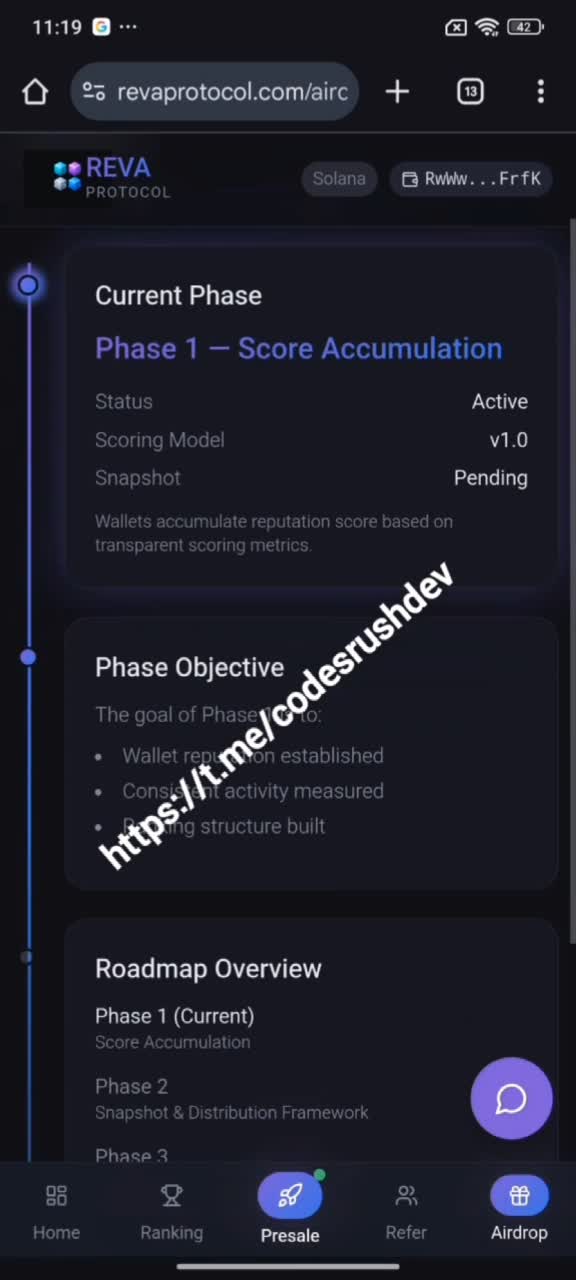 a solana based web3 airdrop reward system with complete admin functionality