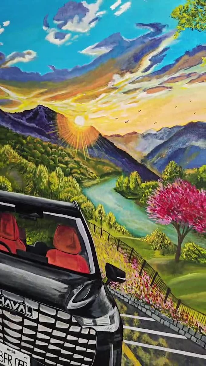 custom handmade acrylic painting