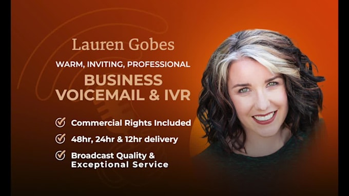 record professional human business voicemail or IVR