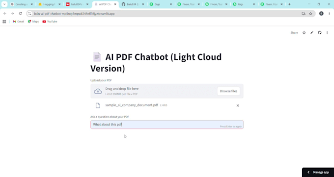 build a custom ai PDF chatbot using python and langchain