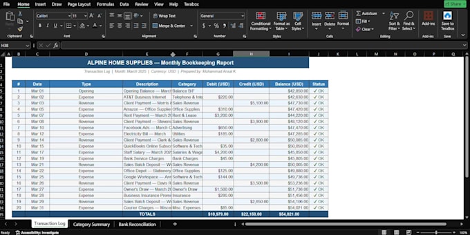do bookkeeping and bank reconciliation using quickbooks