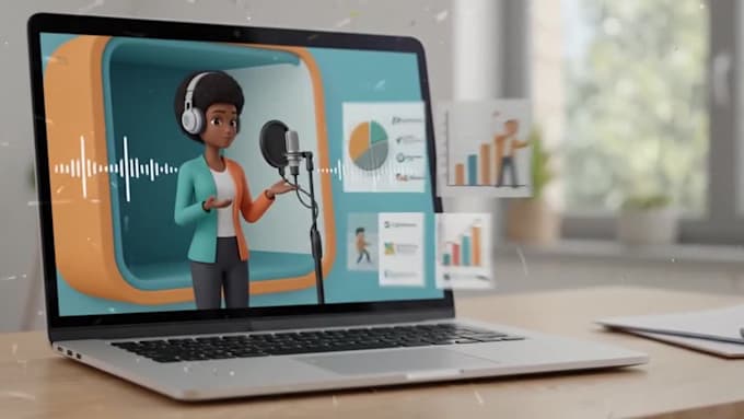 create an animated elearning course for corporate training and online education