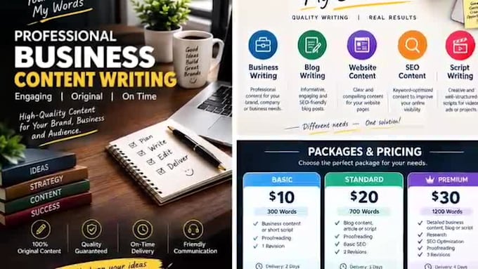 write quality business content
