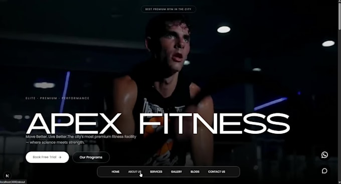 build a 3d animated website using next js and gasp