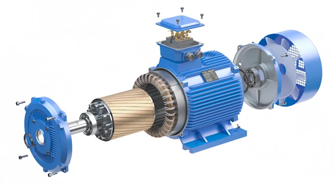 create 3d industrial machinery mechanical animation technical animation