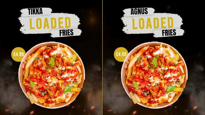 a professional restaurant, food, or digital menu design for print or online use