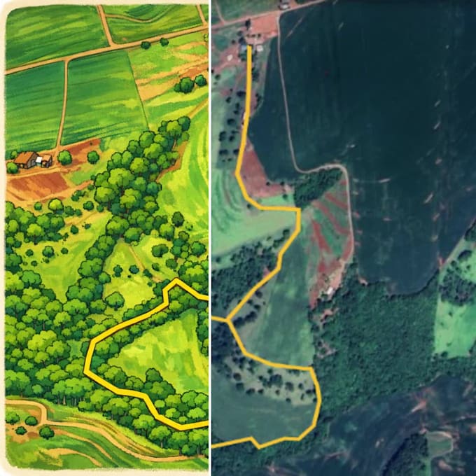 create a custom illustrated map