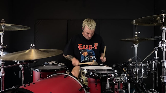 record real drums for your pop punk rock song