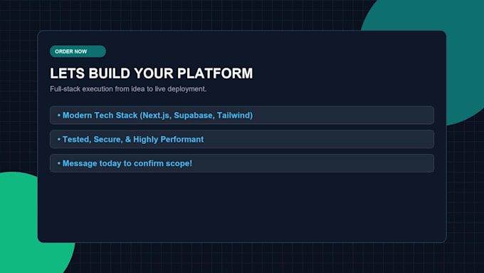 build custom business websites or web applications