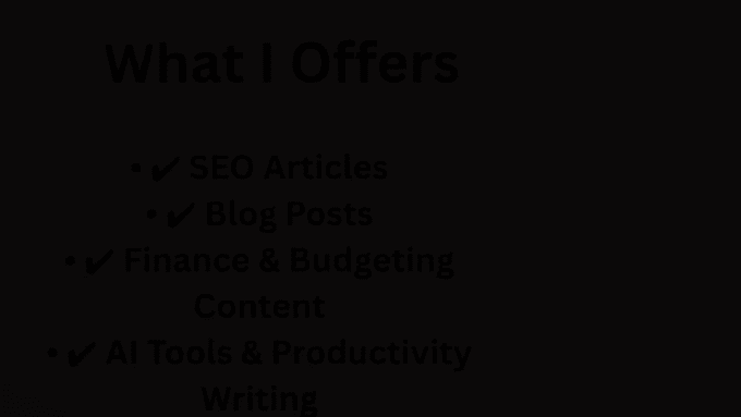 write SEO finance and ai articles