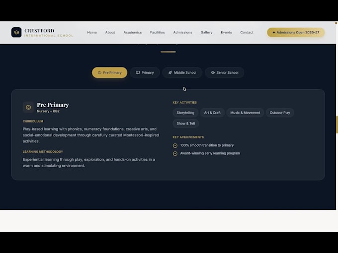 build a professional school and education website