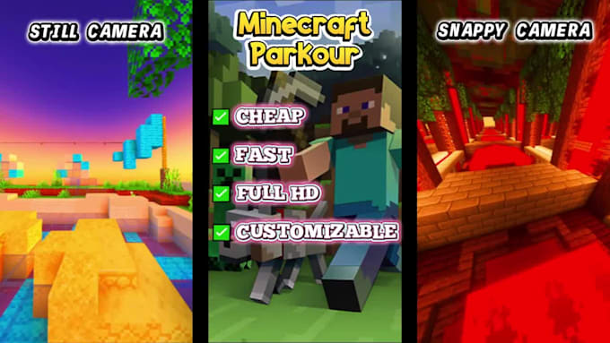 be creating economic parkour minecraft background videos