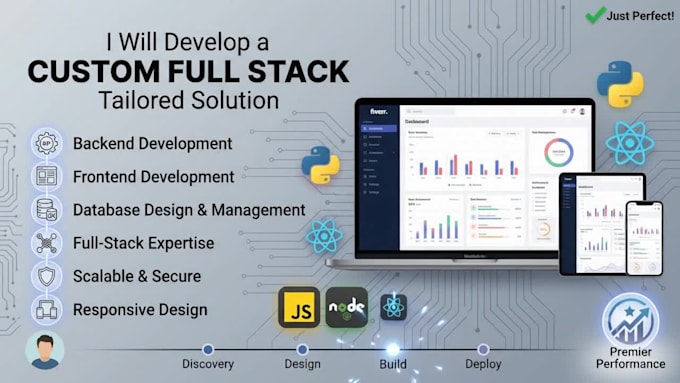 develop a custom full stack web application