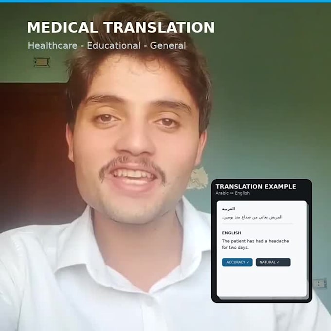 do professional english to arabic medical translation