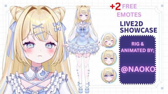draw and rig live2d vtuber model, vtuber model, live2d model vtuber rigging