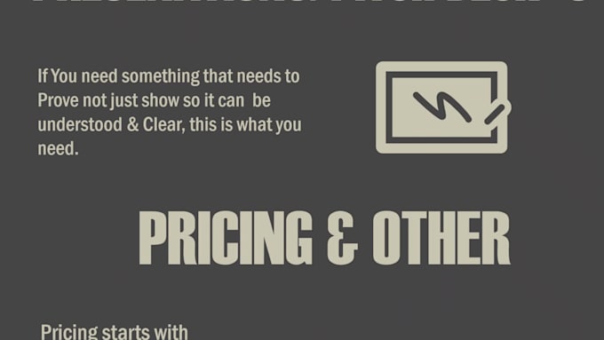 design a clear and professional powerpoint presentation