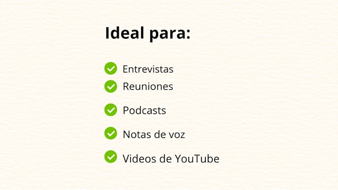 transcripción en español precisa y rápida