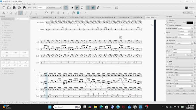write warmups and exercises for your drumline or front ensemble