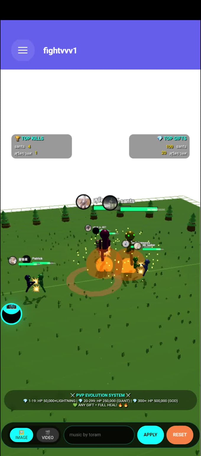 interactive game for tiktok live mobile
