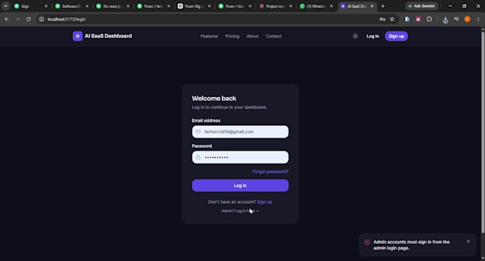 develop modern responsive react js websites