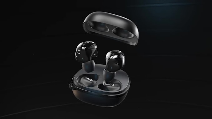 do 3d earbud animation video 3d amazon product animation electronic device video