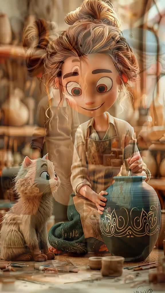 3d pixar style ai animation video storytelling cartoon disney 3d pixar ai video