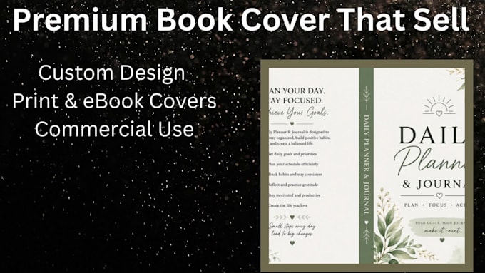 design a professional amazon KDP book cover,paper back