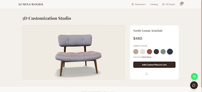 develop a responsive website with ai chat integrated