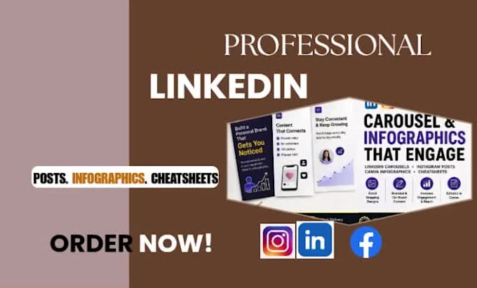design linkedin carousel instagram posts canva infographics and cheatsheets