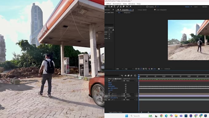 nuke compositing, green screen keying and vfx integration