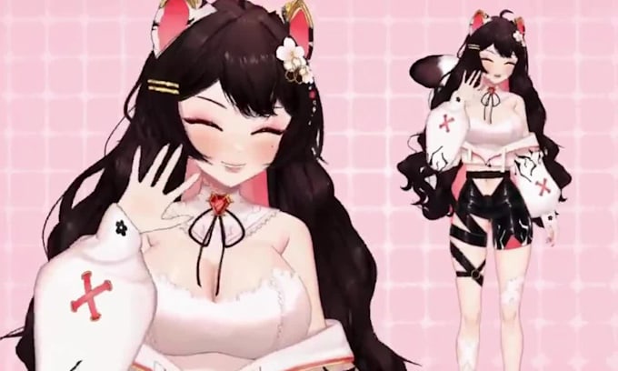 create live2d vtuber model vtuber rigging and anime vtuber avatar