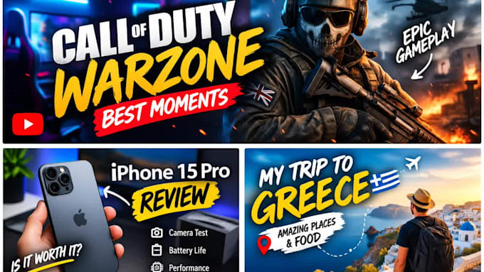 design a high quality youtube thumbnail