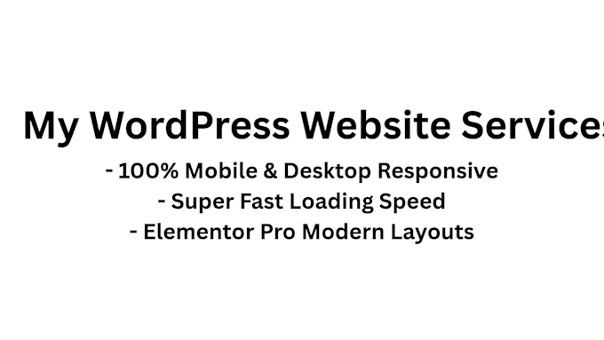design morden wordpress website developer using elementor pro