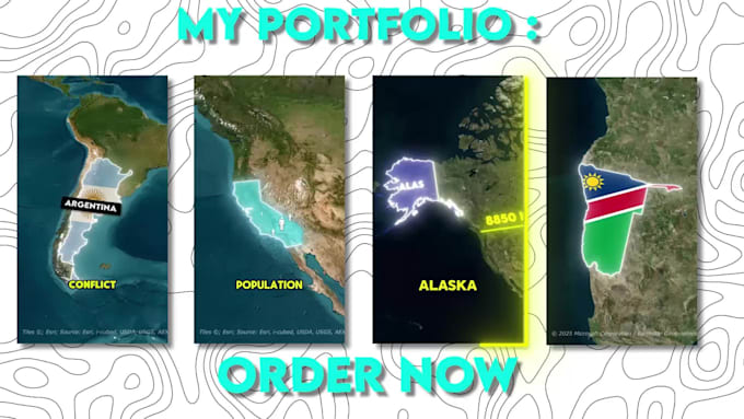 make short map animation videos for your social media pages