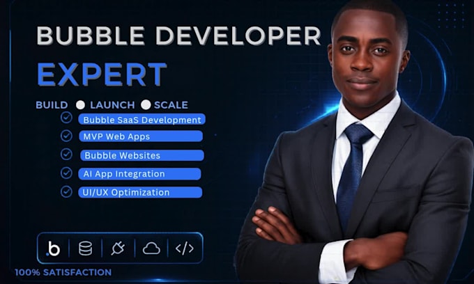bubble io developer for saas apps, mvp, dashboards, automation builds, bubble io