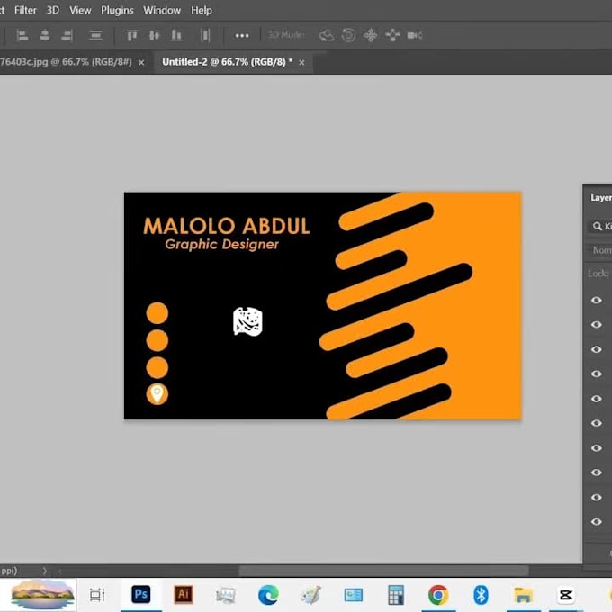 business card design print