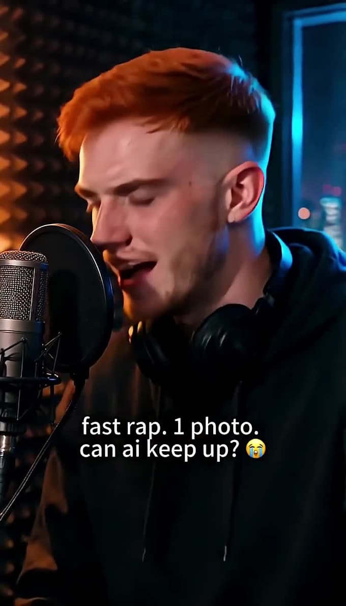 create a unique realistic ai music video with lip sync