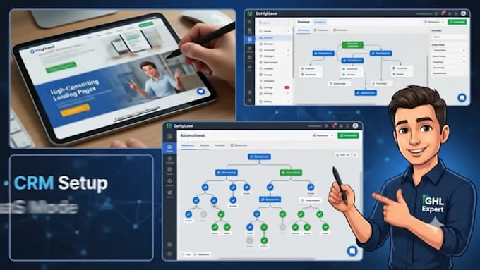 build gohighlevel funnels, automation workflows, and ghl websites