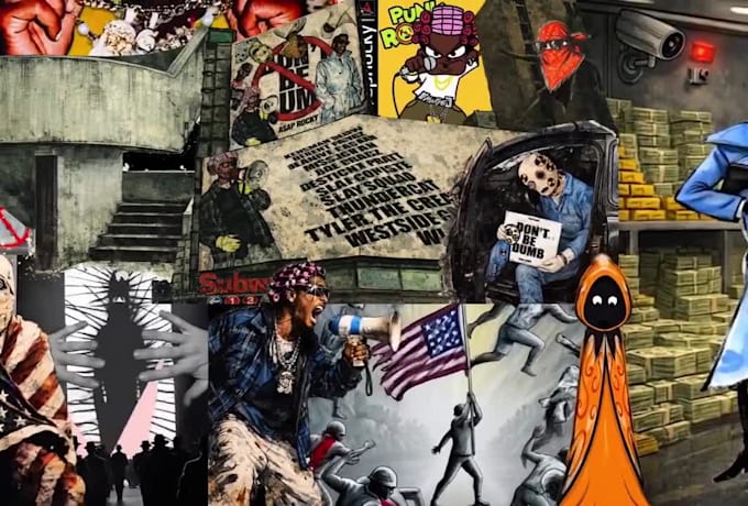 create animated collage video for your music video