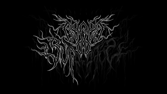 make custom black metal logo