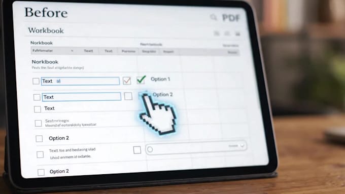design and format PDF ebooks, workbooks and fillable forms