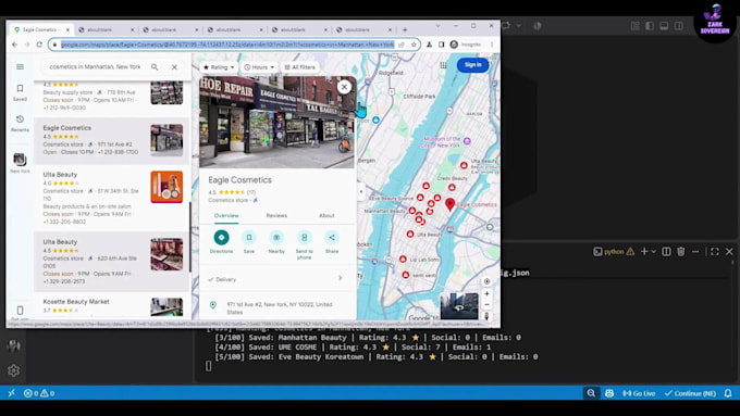 extract fresh on demand b2b google maps leads and local business data