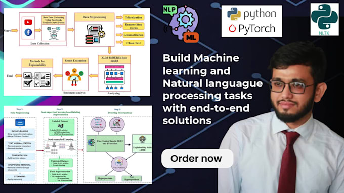 fix, build, train ai models for nlp, classification quickly