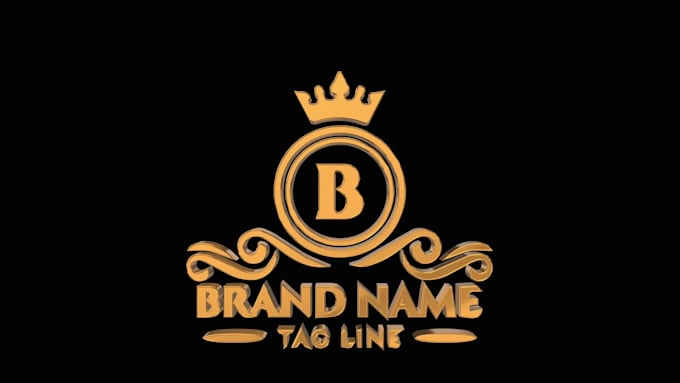 create a 3d rotating logo animation 360 seamless loop