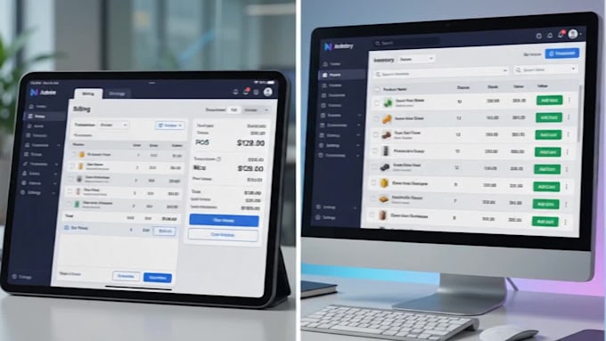 develop a restaurant pos system with billing and inventory