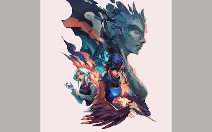 create steam capsule art and game art illustrations