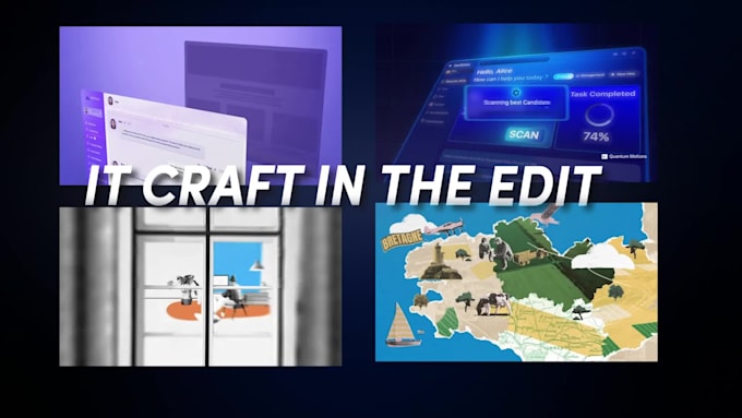 create documentary edits,3d edits, reels,and motion graphics