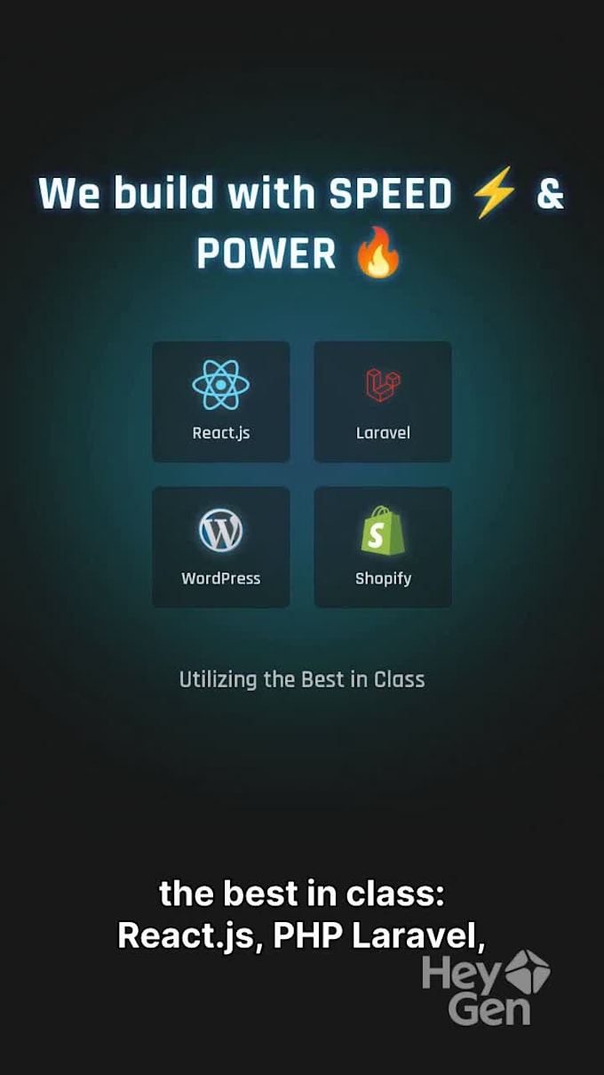 build a full stack website using react, node js or laravel