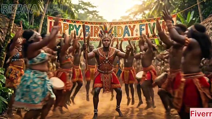 create funny african birthday wishes video
